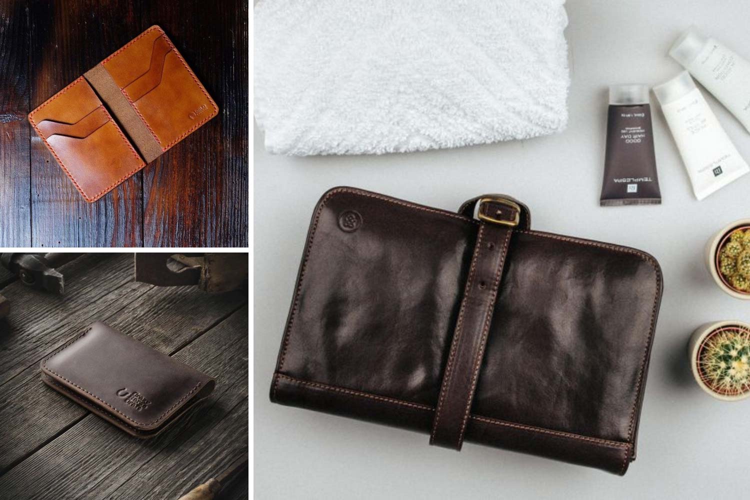 Чоловічий гаманець, шкіряне портмоне фото