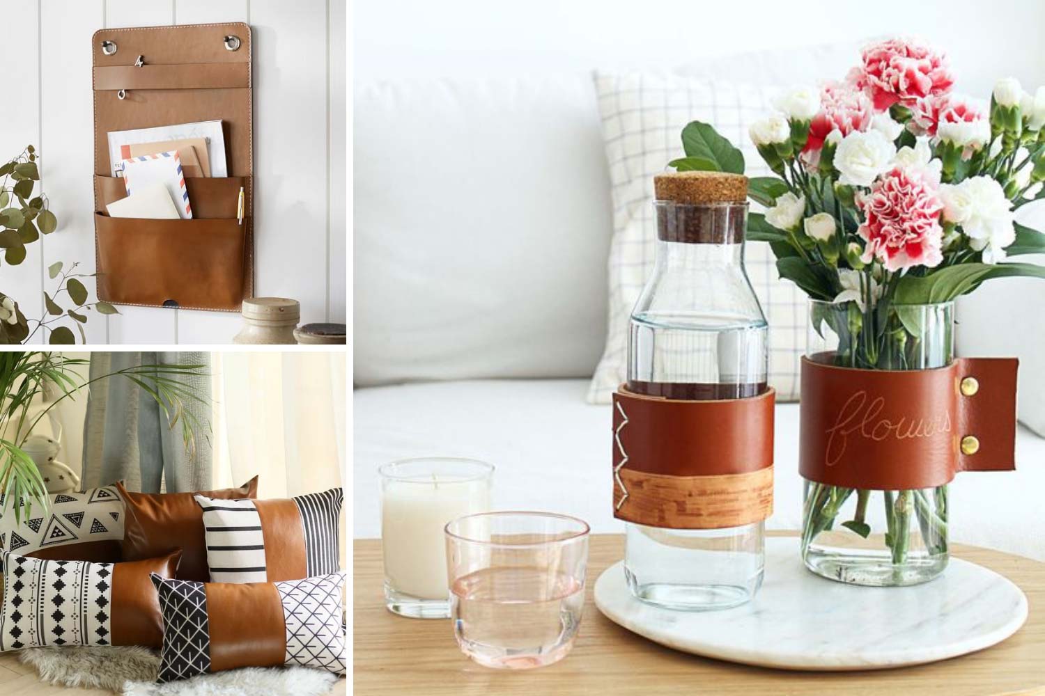 Шкіряний декор для дому фото