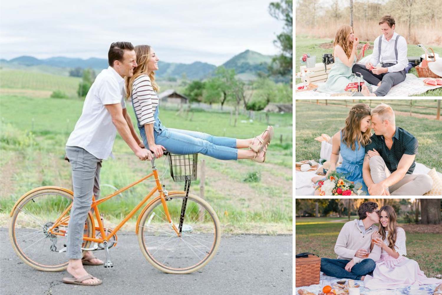 Фотосессия лав стори пикник