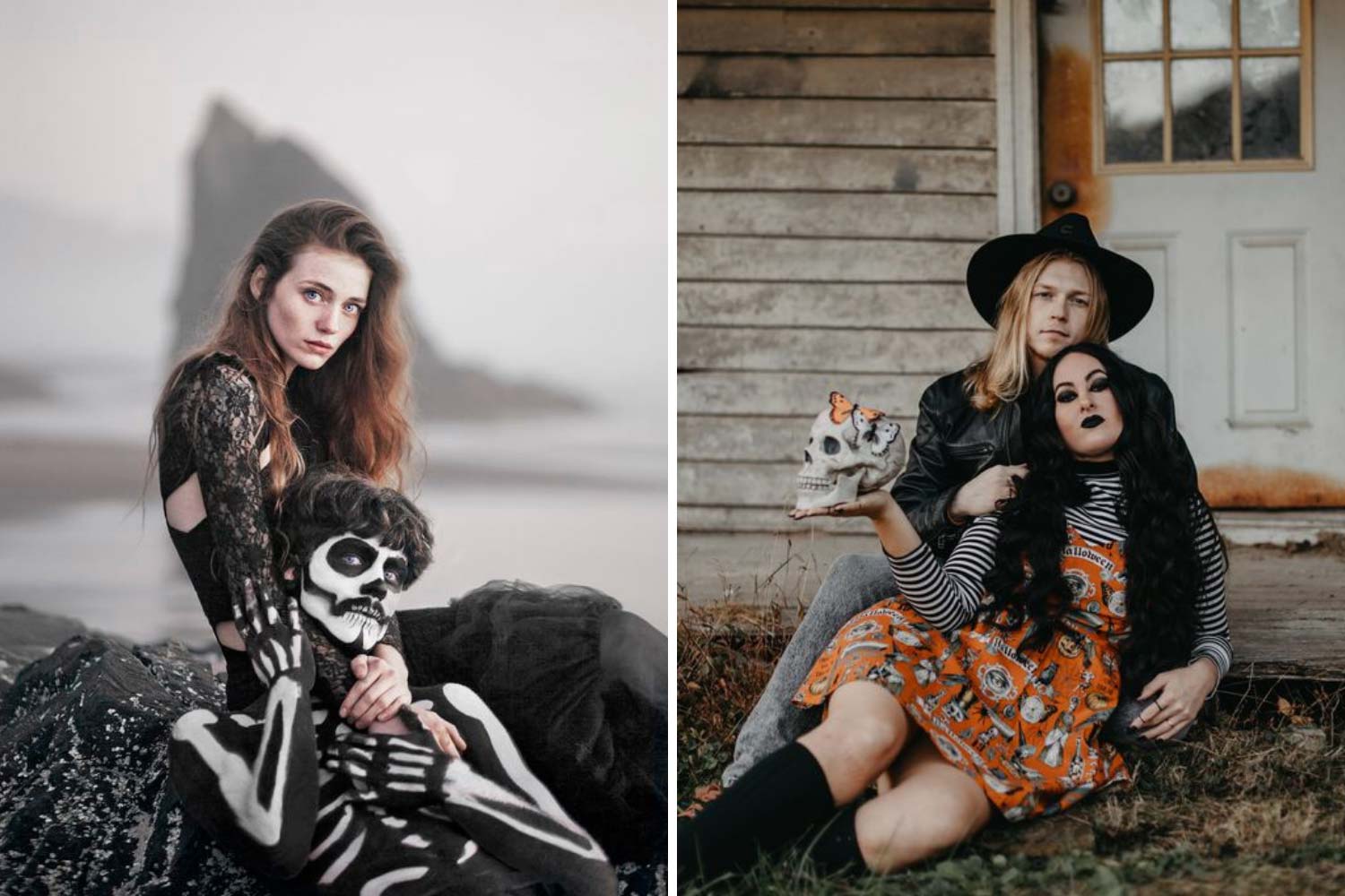 Лав стори в стиле Хэллоуин фото