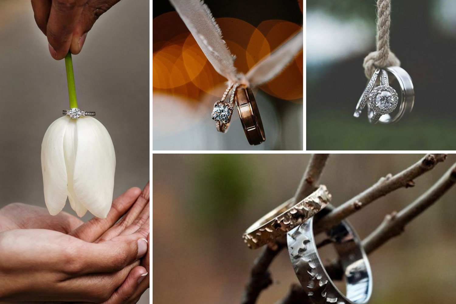 неожиданные идеи для сьемки колечек