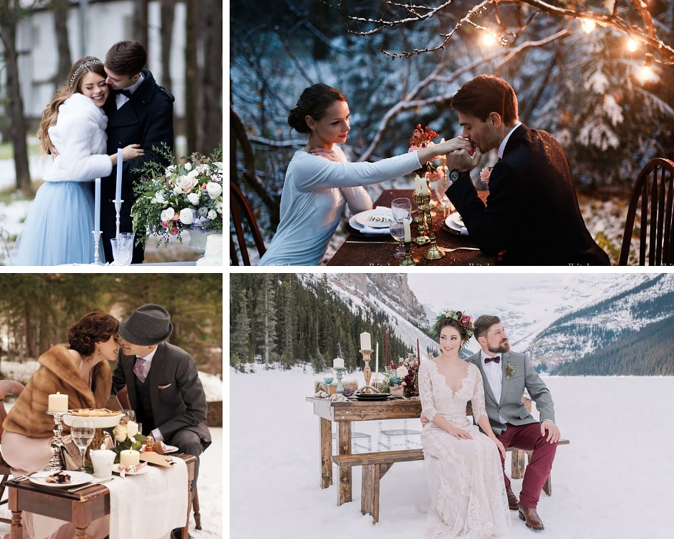 послесвадебная фотосъемка зимой