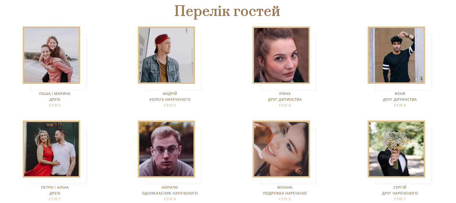 весільний сайт українською