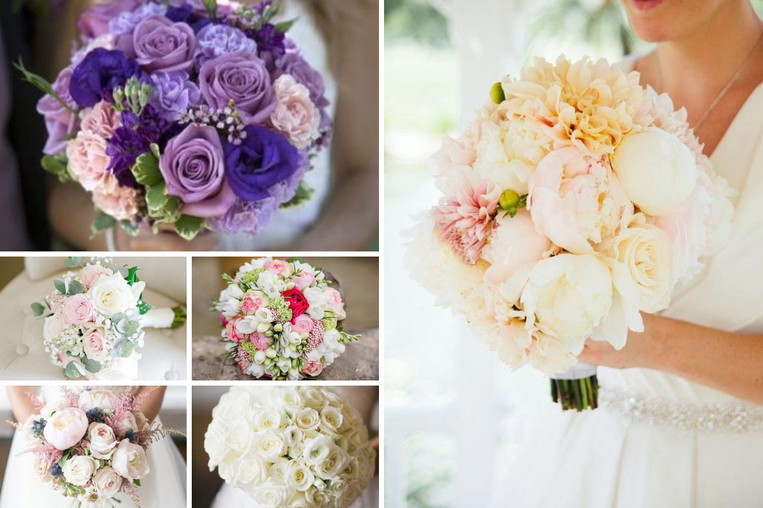 Класична кругла композиція у букеті нареченої