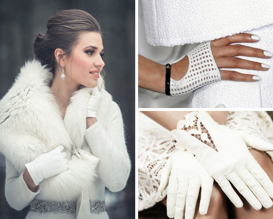 кожаные свадебные перчатки