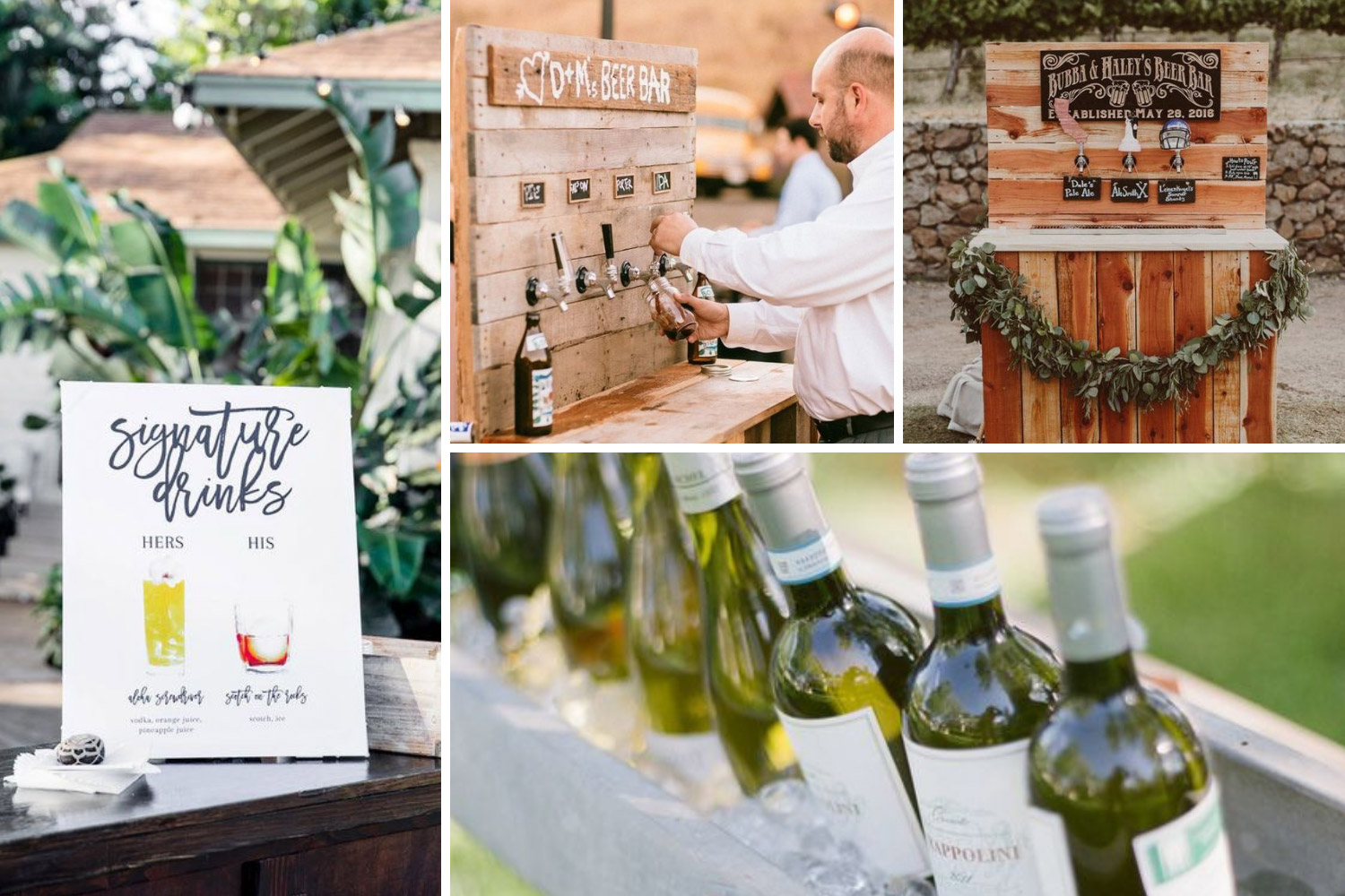 алкогольная карта на свадьбе