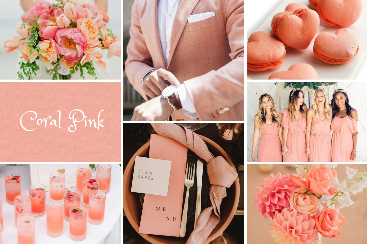 цвет свадьбы 2020 - Розовый коралл