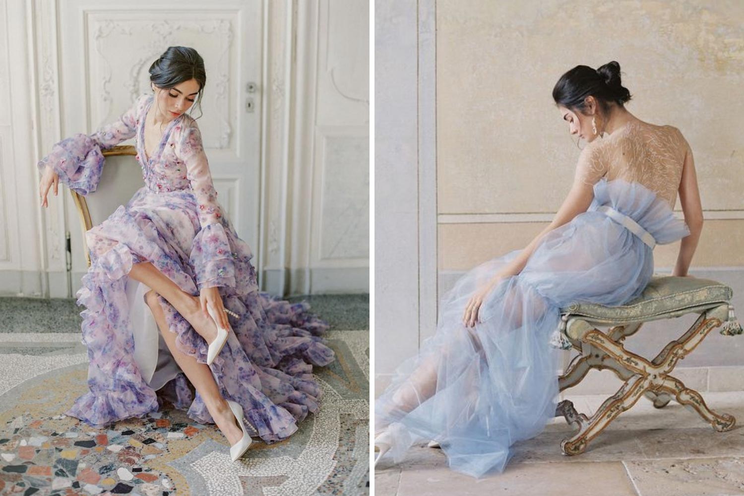 Пастельные платья невест фото 