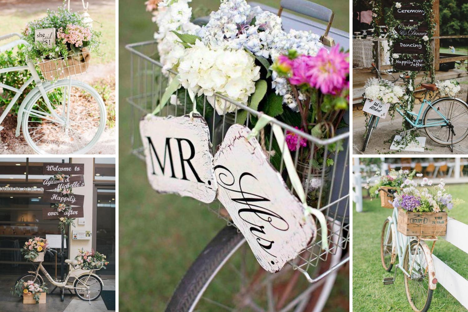 Велосипед и оформление свадьбы идеи