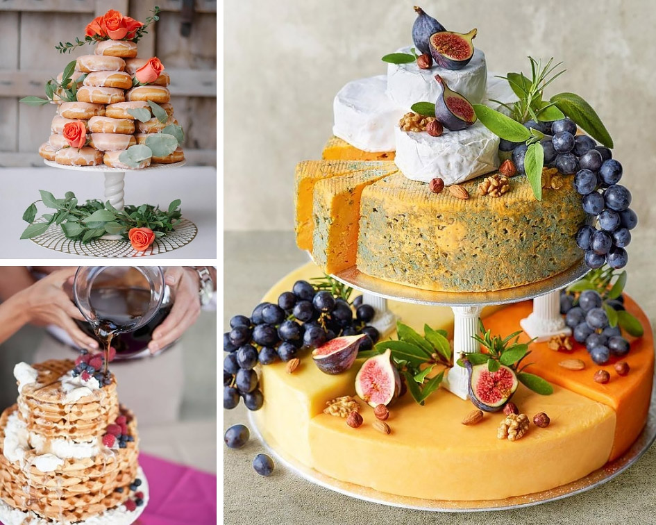 необычный свадебный торт 2019