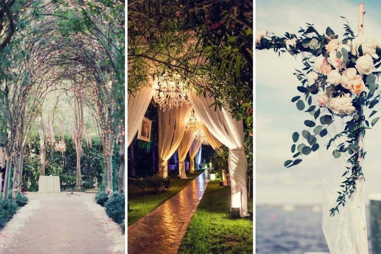 вечерняя церемония под открытым небом