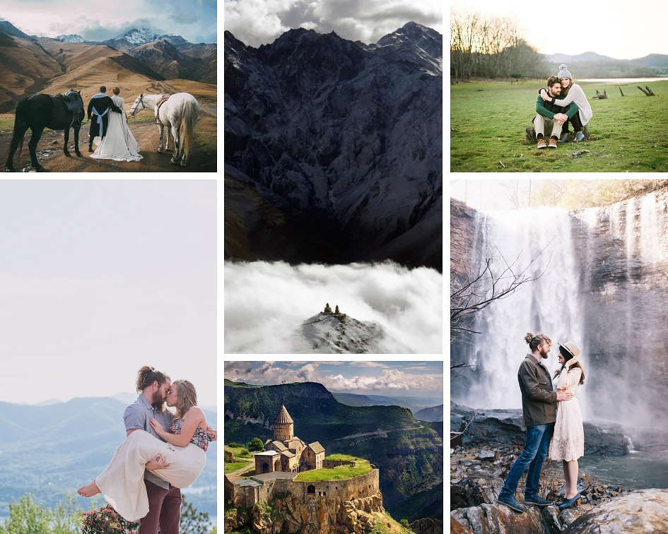 свадебное путешествие в грузии фото