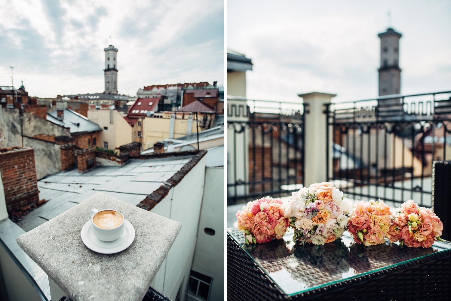 Весілля на даху: Львів фото