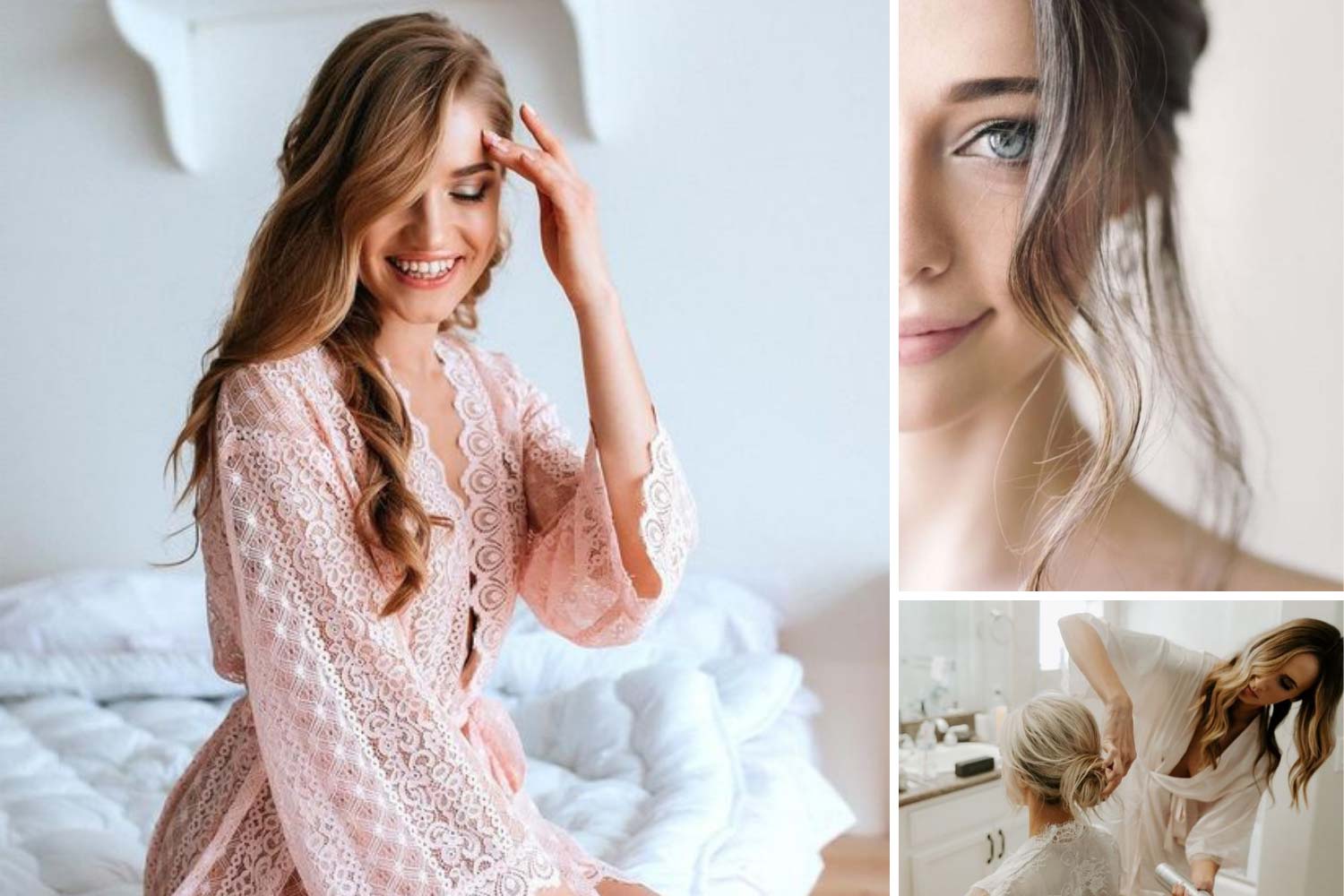 Уход за волосами, создание свадебной прически фото