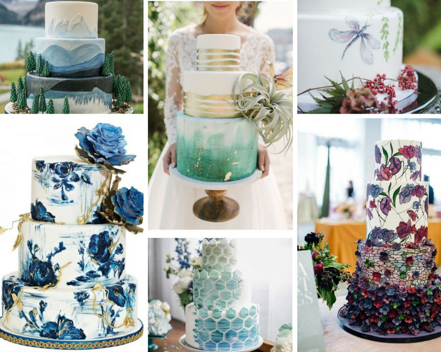 авкарельний розпис на торті фото