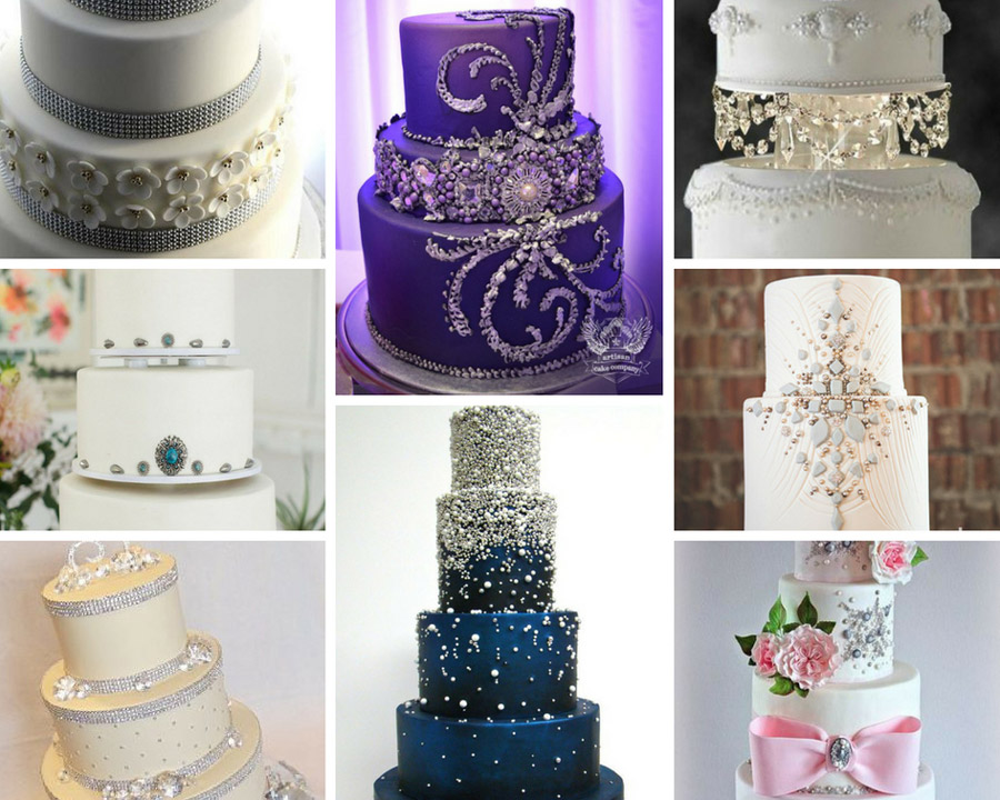 шикарні торти з камінням фото