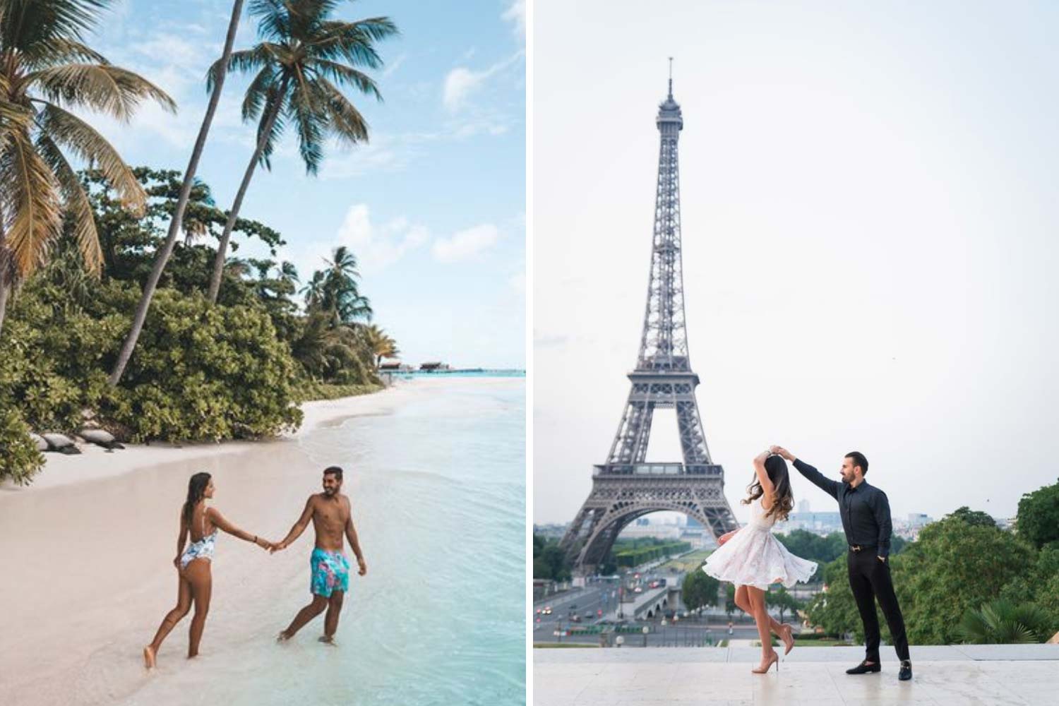 Медовий місяць на острові, весільна подорож в Париж фото