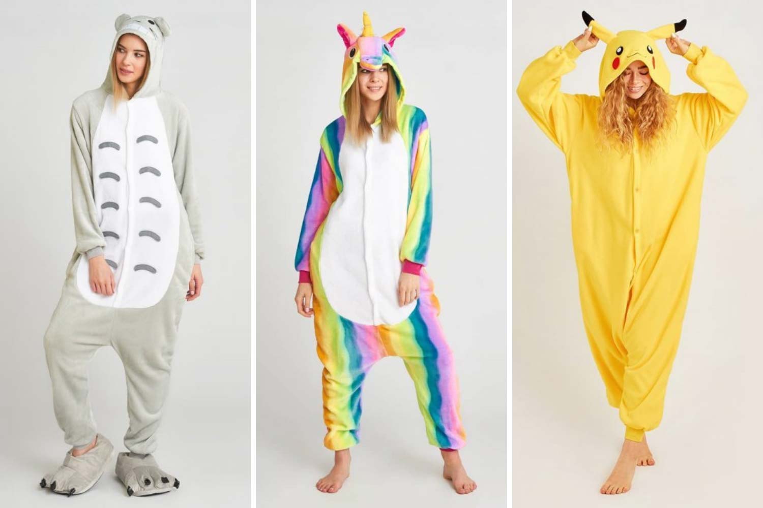 Кігурумі пікачу, тоторо, райдужний єдиноріг фото