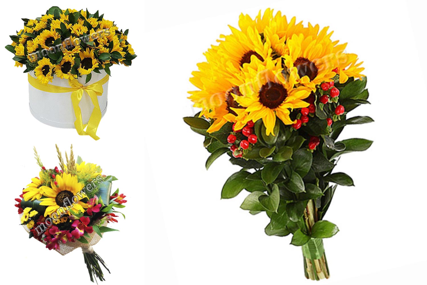 Подсолнухи в осенней флористике фото