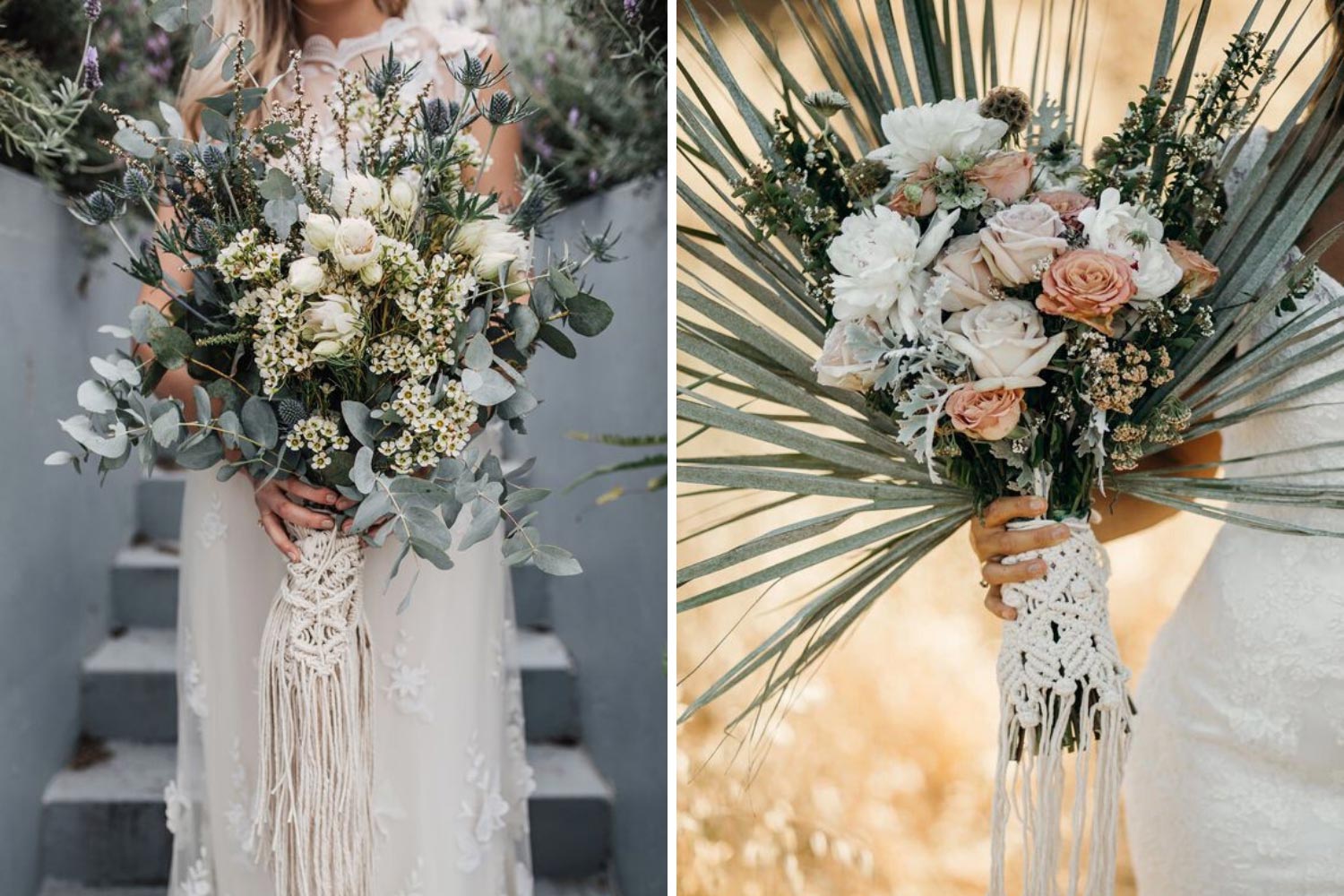 Весільний букет з макраме фото