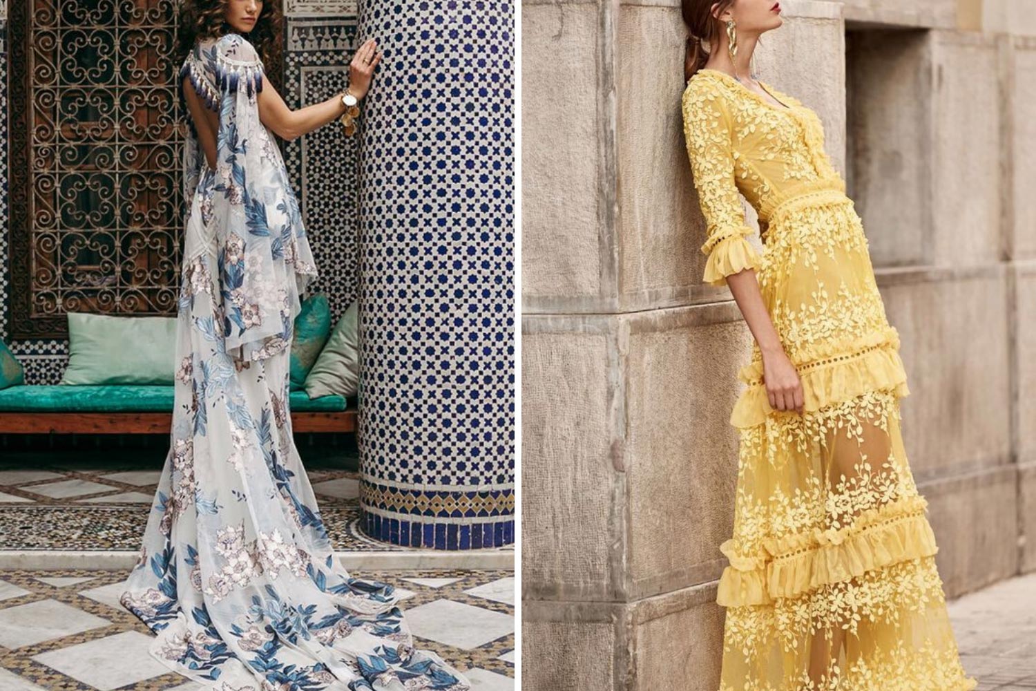 Кольорові сукні на весілля фото