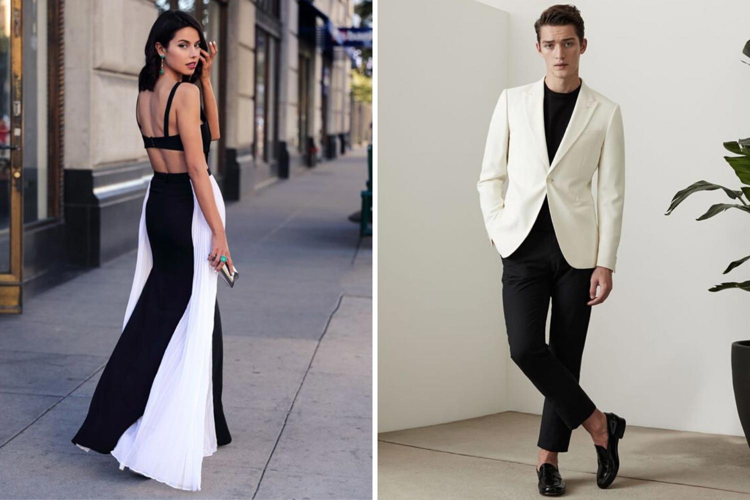 Дресс-код для гостей черно-белой свадьбы