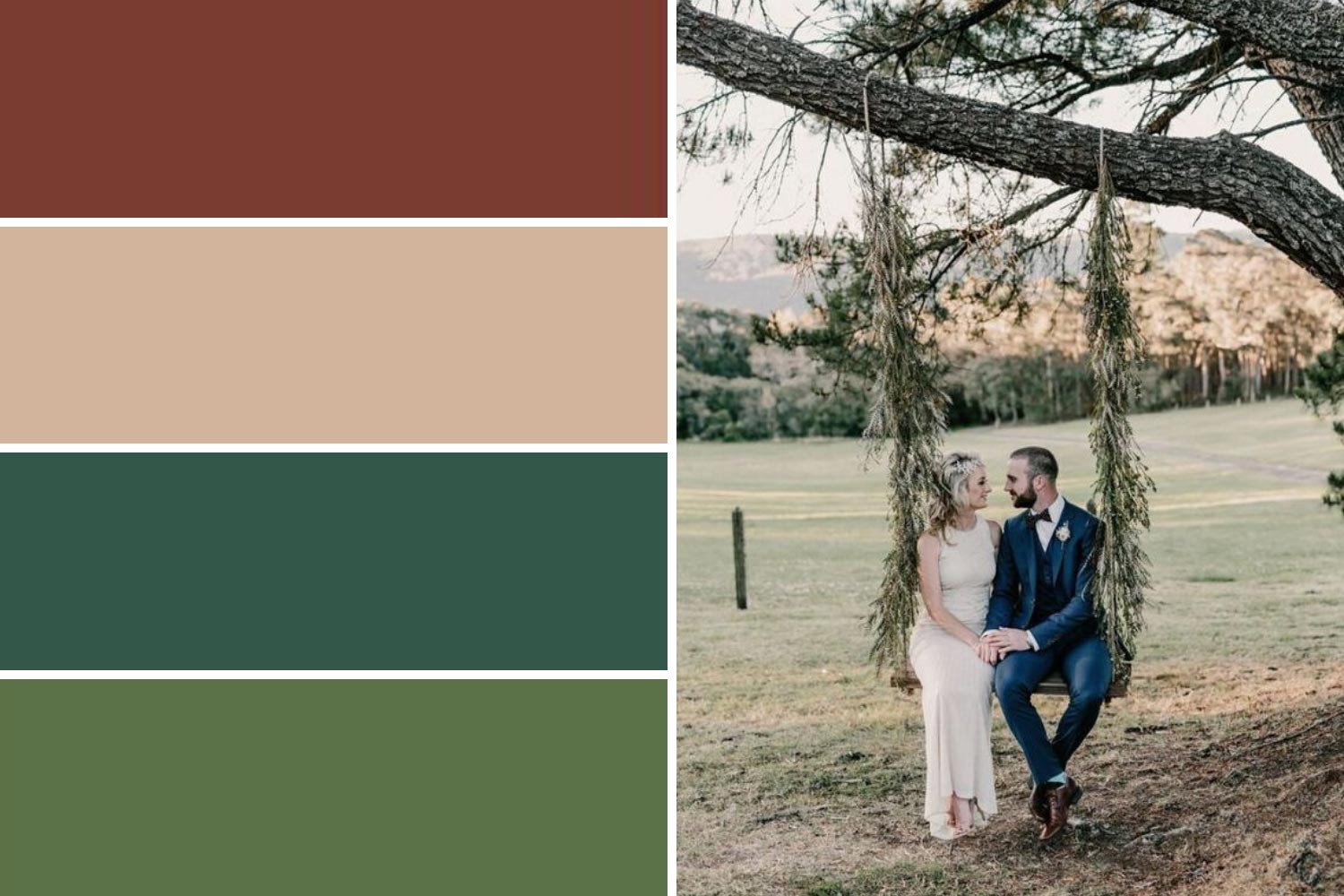 Колірна палітра весілля в еко стилі: фото