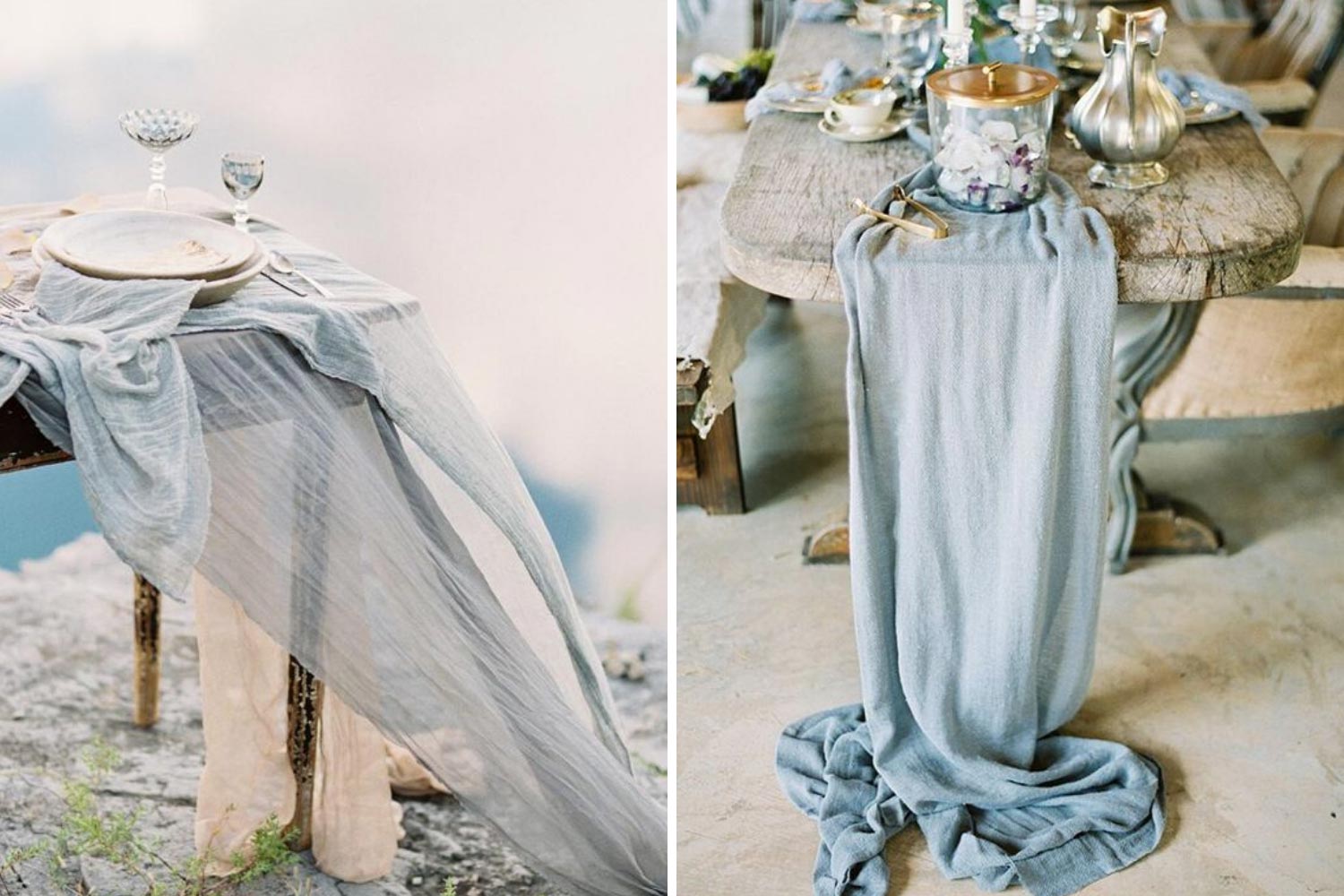 Скатертини, текстиль на еко весілля фото