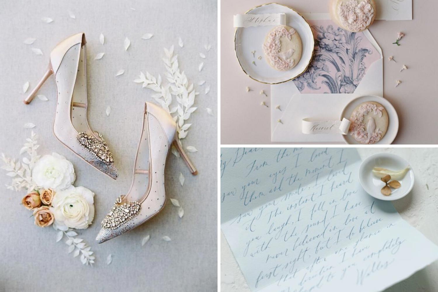 Свадебный декор: туфли, письмо фото