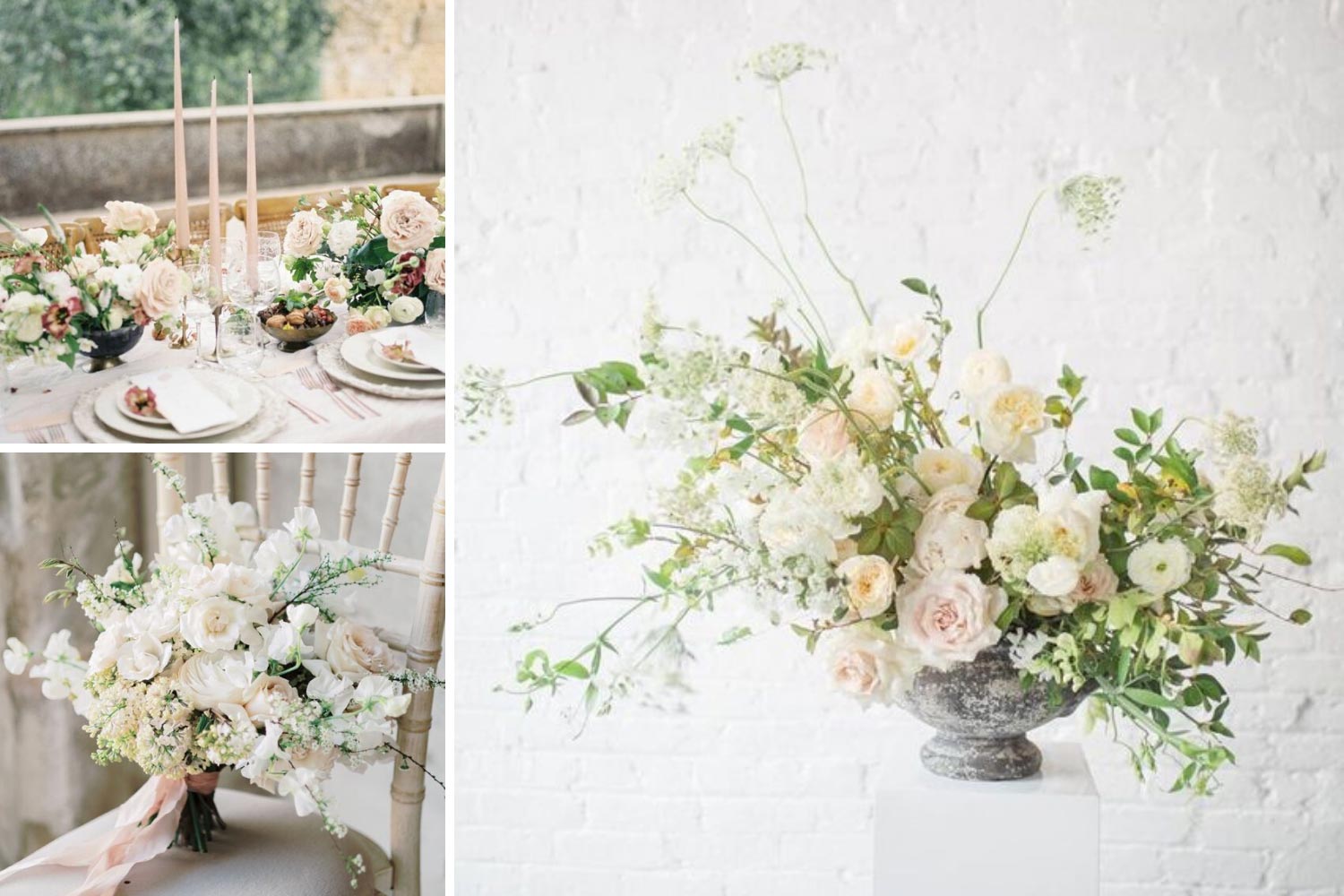 Свадебная флористика в нежных тонах идеи