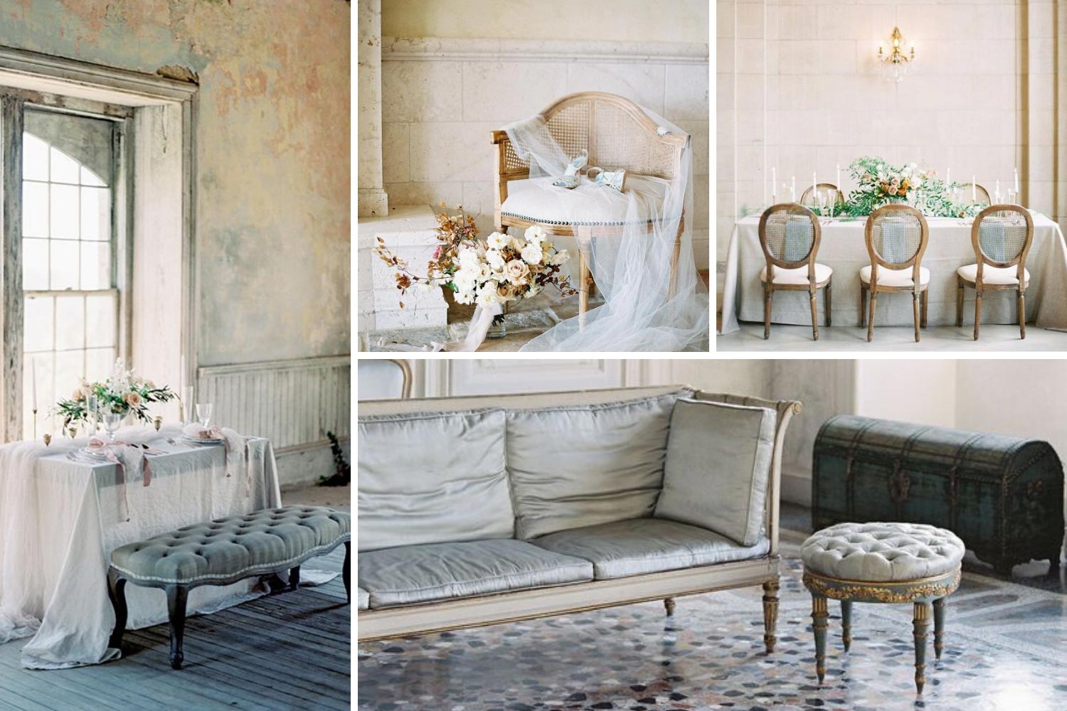 Винтажная мебель фото: кресла, стулья, мягкая скамья