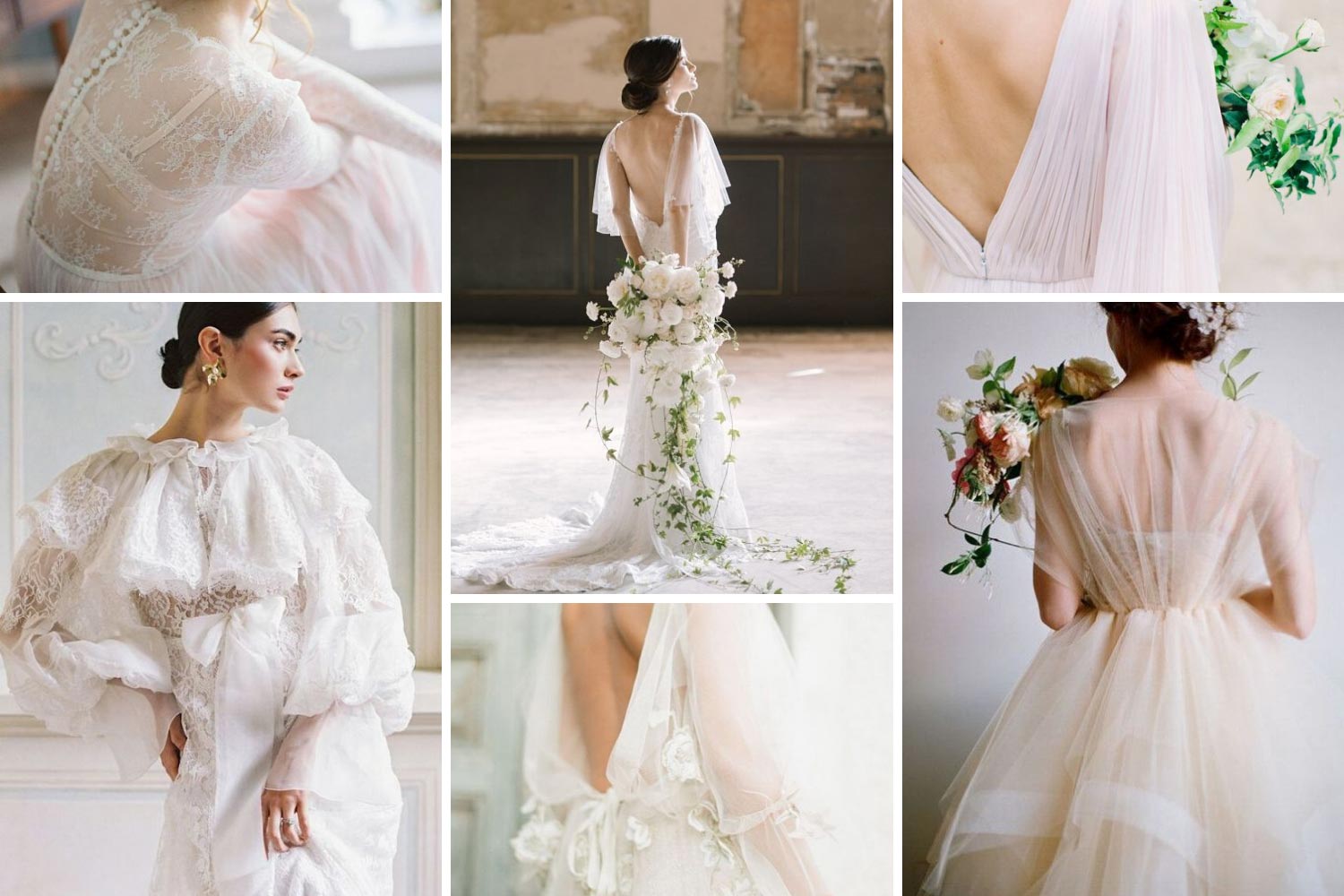 Нежное платье невесты с рукавами фото