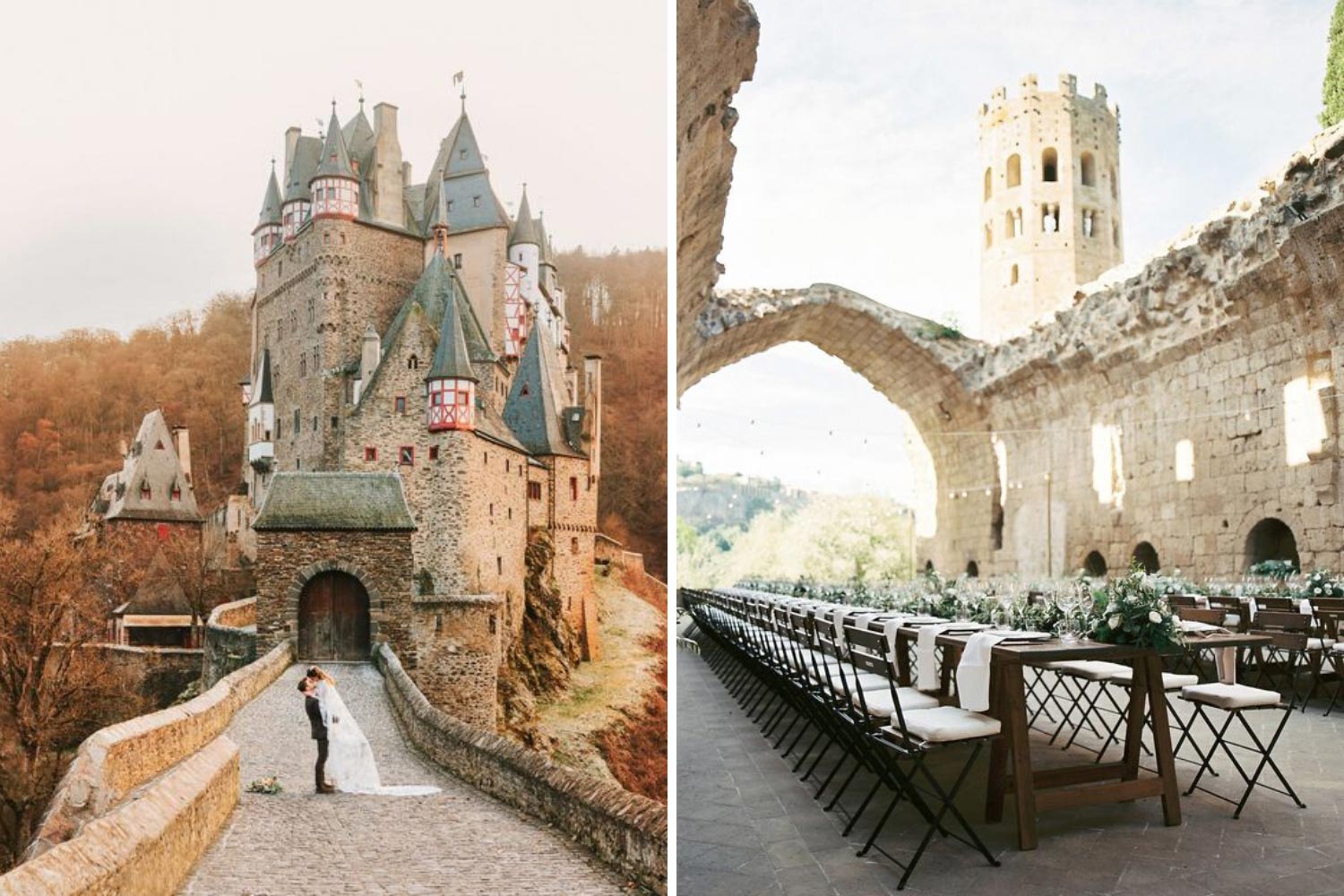 Файн арт свадьба в замке фото