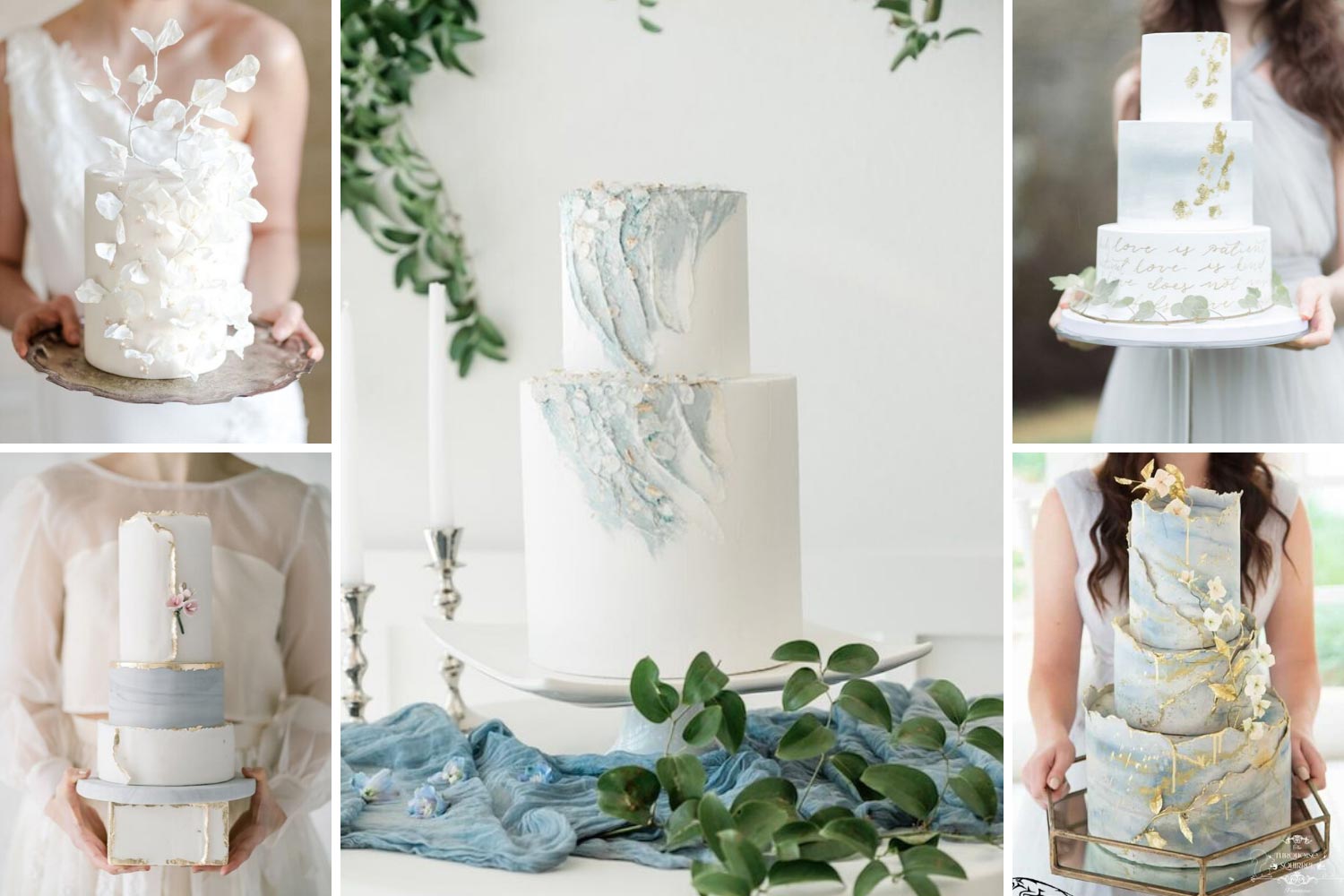 Свадебный торт в пастельных тонах фото