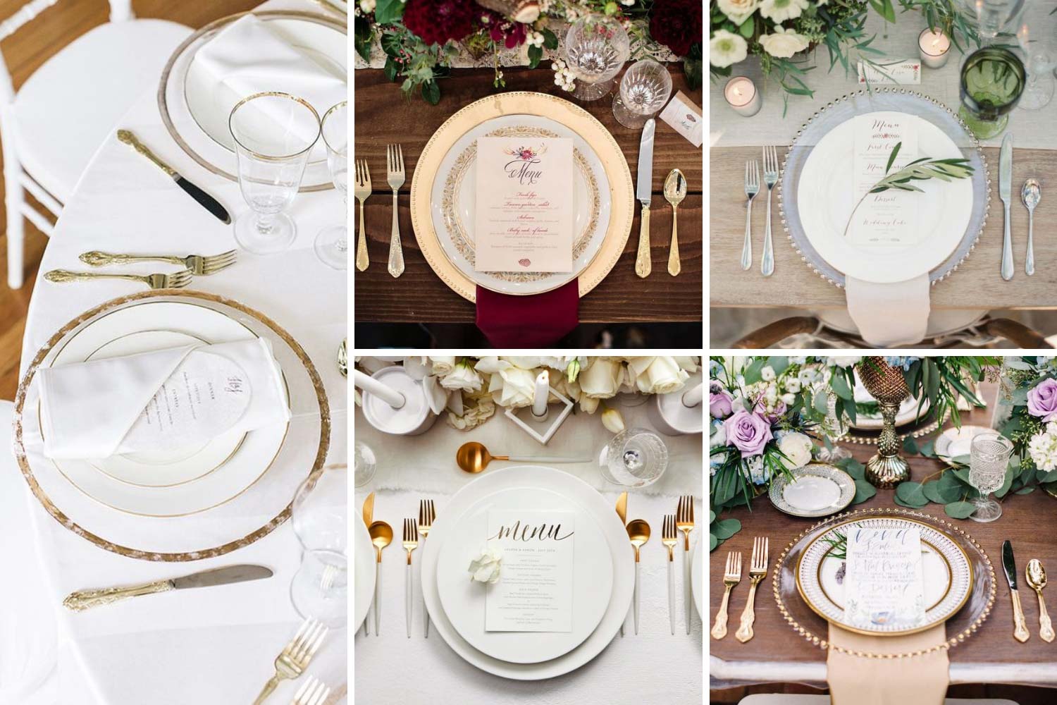 Красивая посуда, сервировка стола на свадьбу фото 