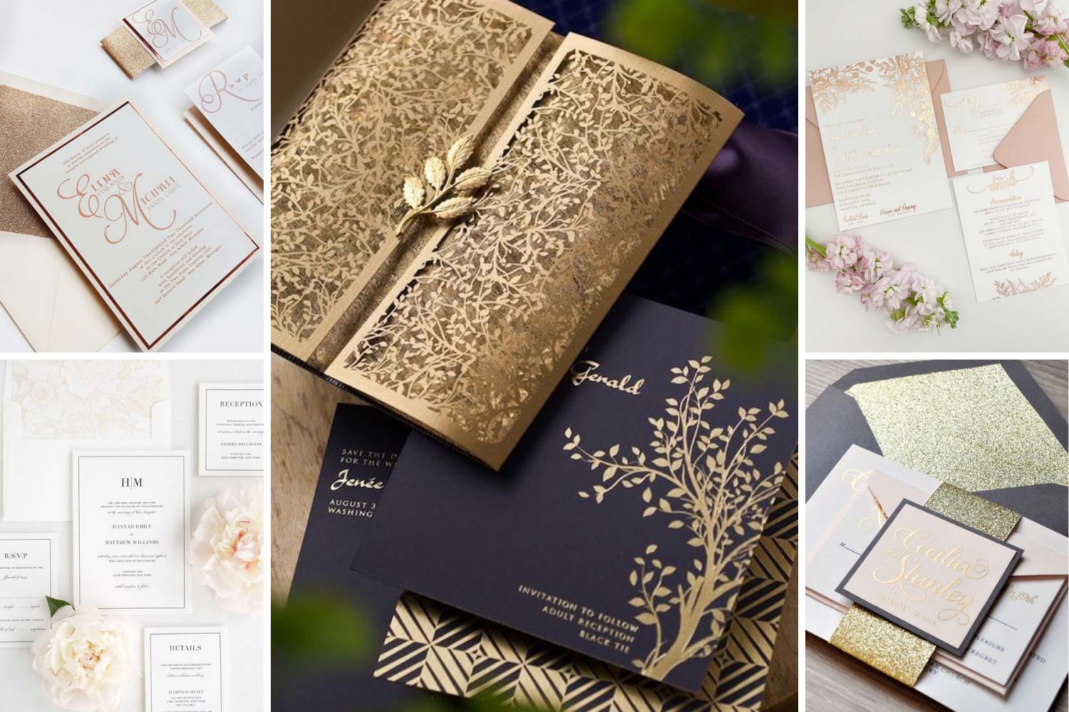 Пригласительные на свадьбу в гламурном стиле фото