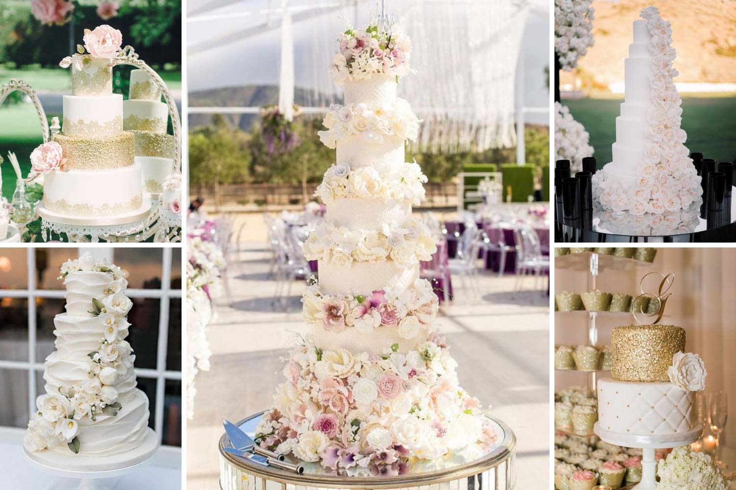 Свадебный торт на гламурную свадьбу фото