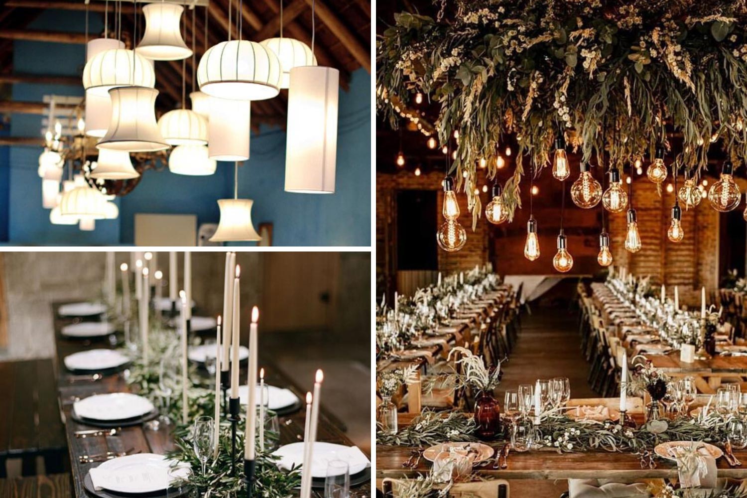 Додаткове освітлення на весіллі в лофті: ідеї