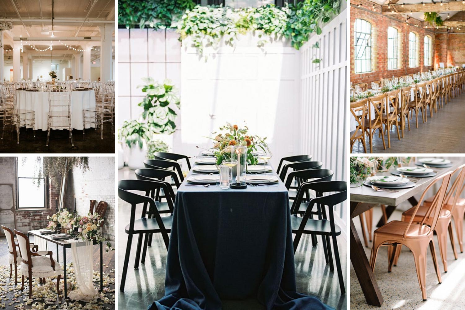 Стільці для лофт весілля: які вибрати