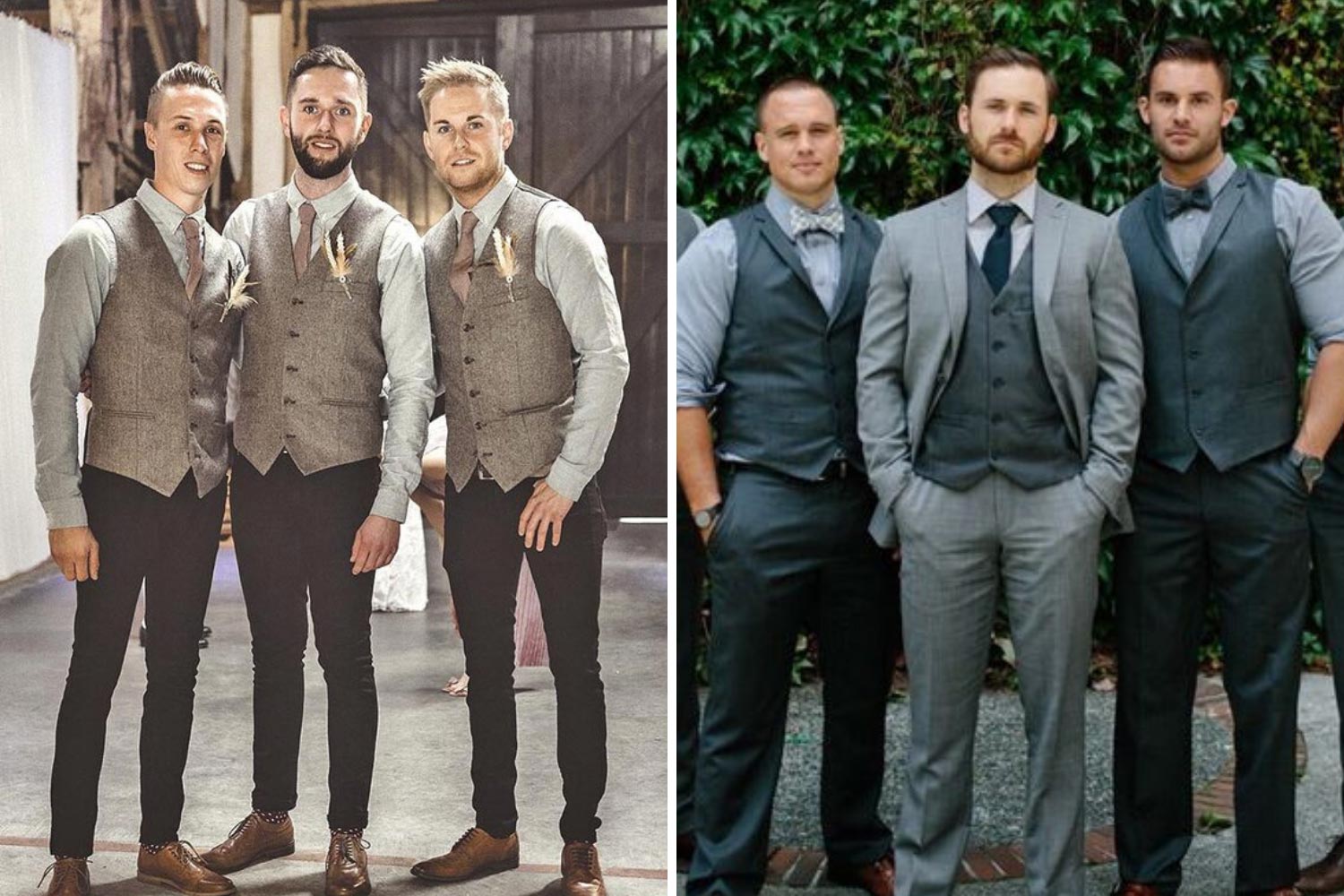 Образы для друзей жениха: фото