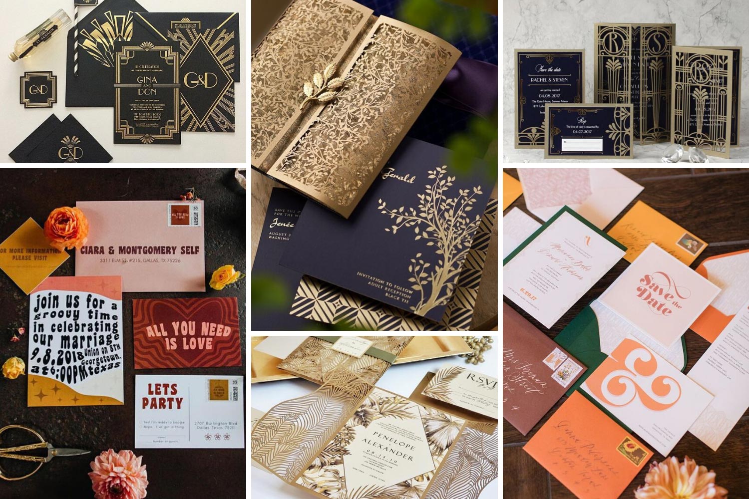 Пригласительные на свадьбу: ретро идеи оформления