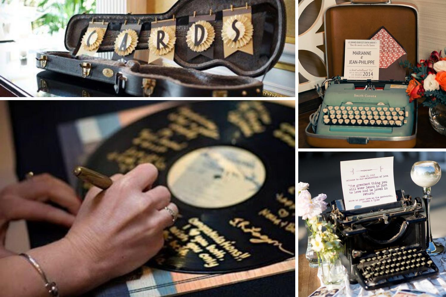 Книга пожеланий на ретро свадьбу: фото