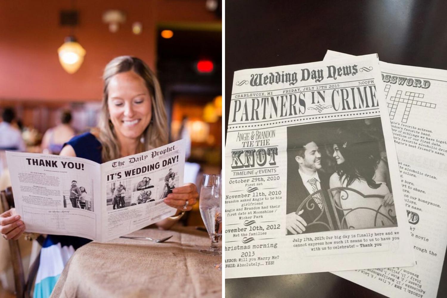 Свадебная газета: фото  