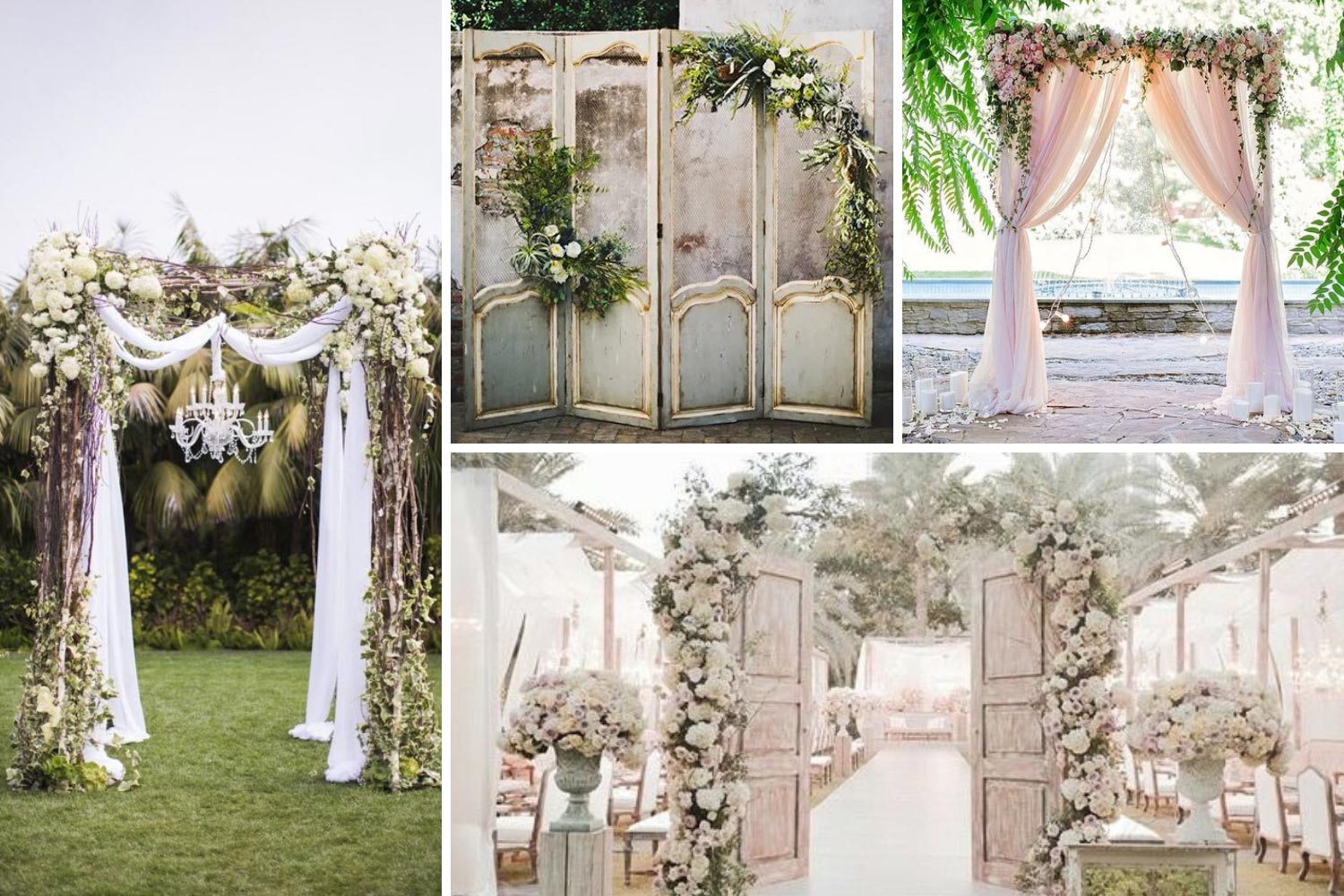 Оформление арки для церемонии фото