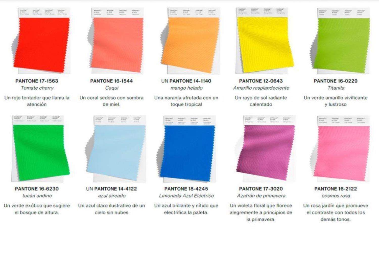 Палитра Pantone London Spring - Summer 2023 фото