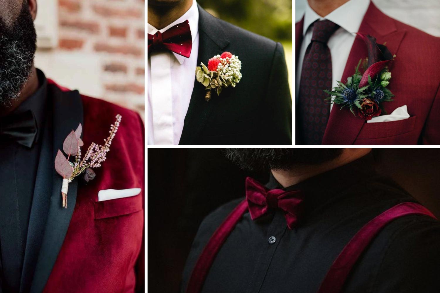 Аксесуари для нареченого в червоному кольорі фото