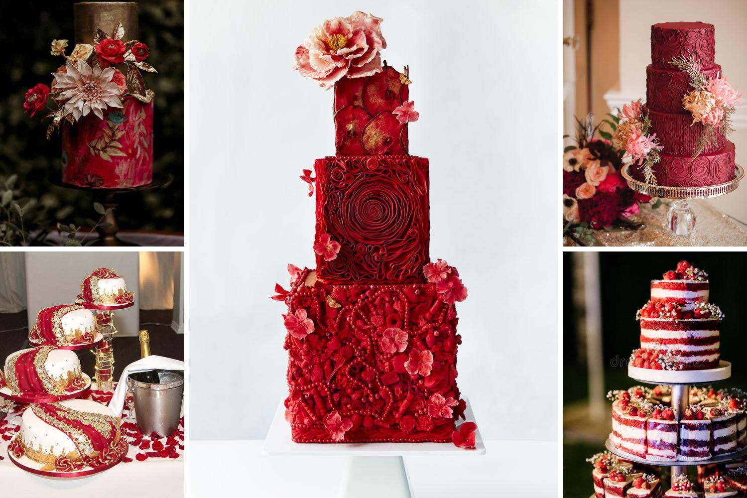 Весільний торт Viva Magenta фото