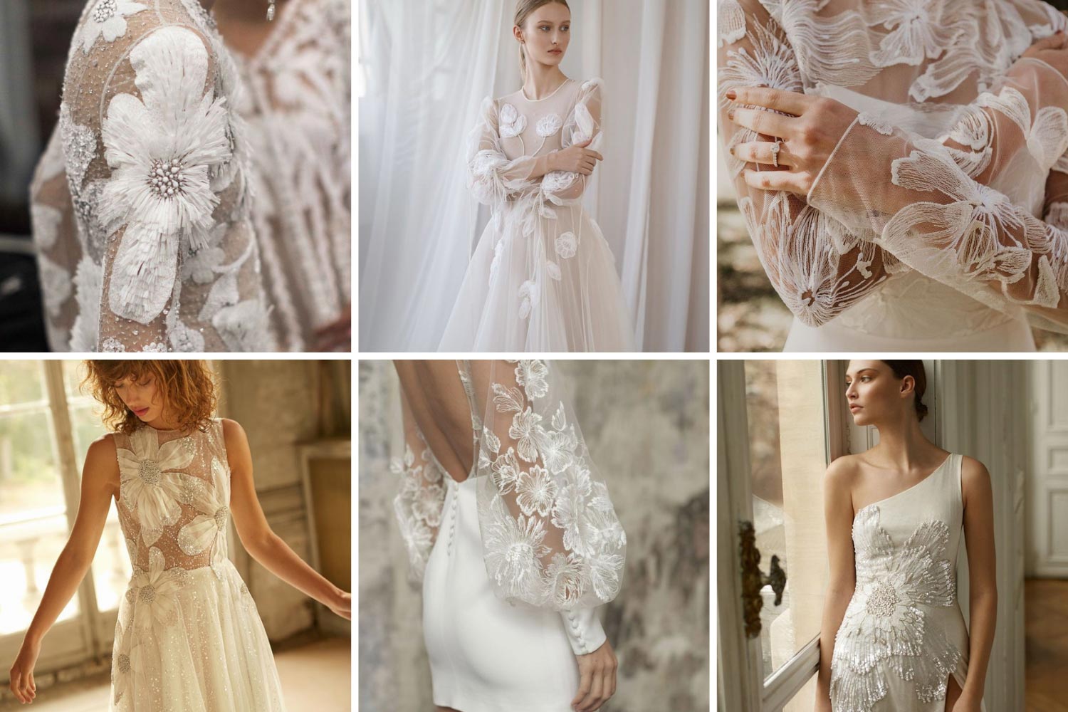 Образ нареченої у великі квіти, квітковий принт на весілля фото