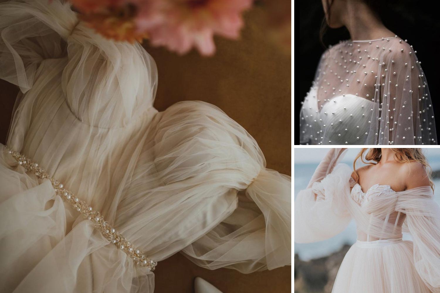 Сукня нареченої з тюлю фото