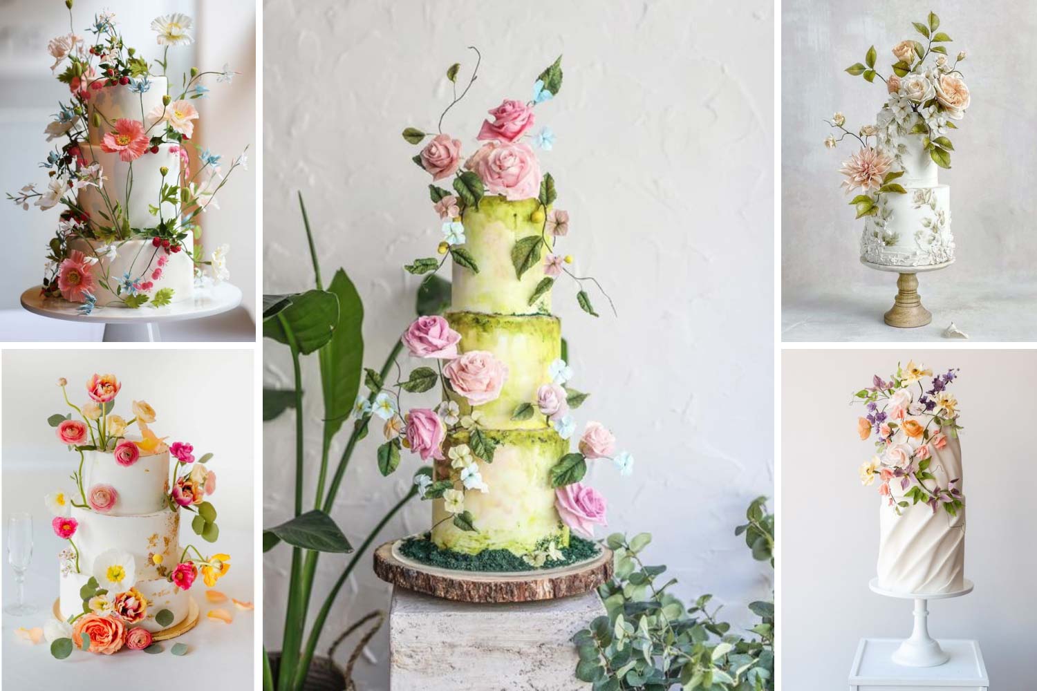 Оригинальный торт с цветами фото